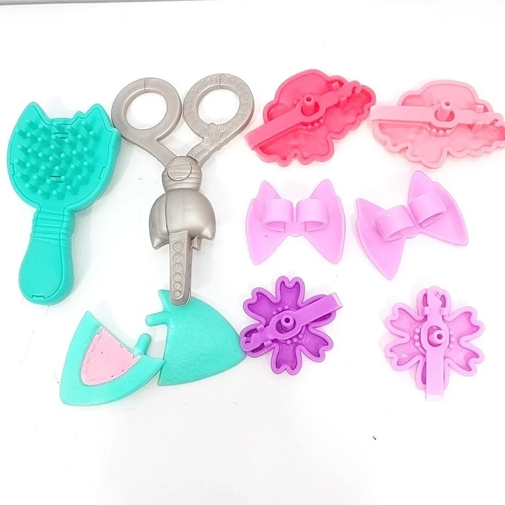 Baby Alive Doll Hair Accessories & Bff Lot Cat Brush Clips Faux Scissors